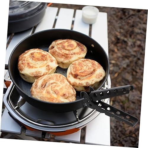 Miniatura 5 de BESPORTBLE Anti-Pot Clip Acero Inoxidable Camping Utensilios de Cocina Accesorios de Acampar Pinza de Acero Inoxidable Clip Soporte Plato Aleación