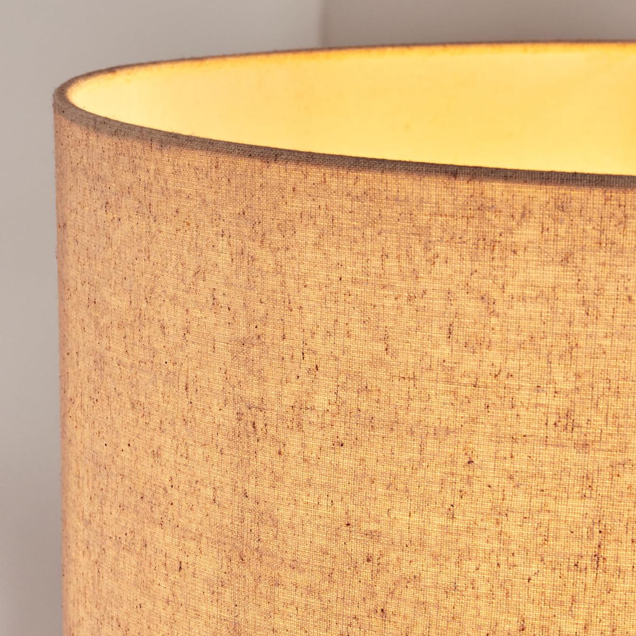 HOFSTEIN Hängeleuchte Flemming, Hängelampe aus Metall/Stoff in Schwarz/Beige/Weiß, moderne Pendelleuchte im modernen Design (Ø 50 cm), E27, Höhe max. 157 cm, Esszimmer, Wohnzimmer, Küche, Flur