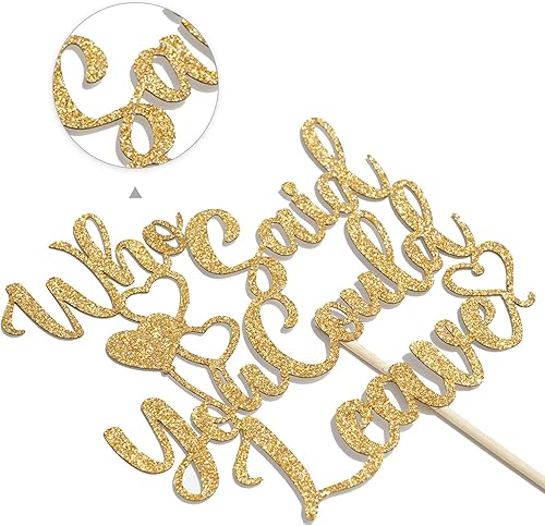 Miniatura 7 de Decoración para tartas con texto en inglés "Who Said You Could Leave - We Will Miss You", decoración de graduación, jubilación, despedida,