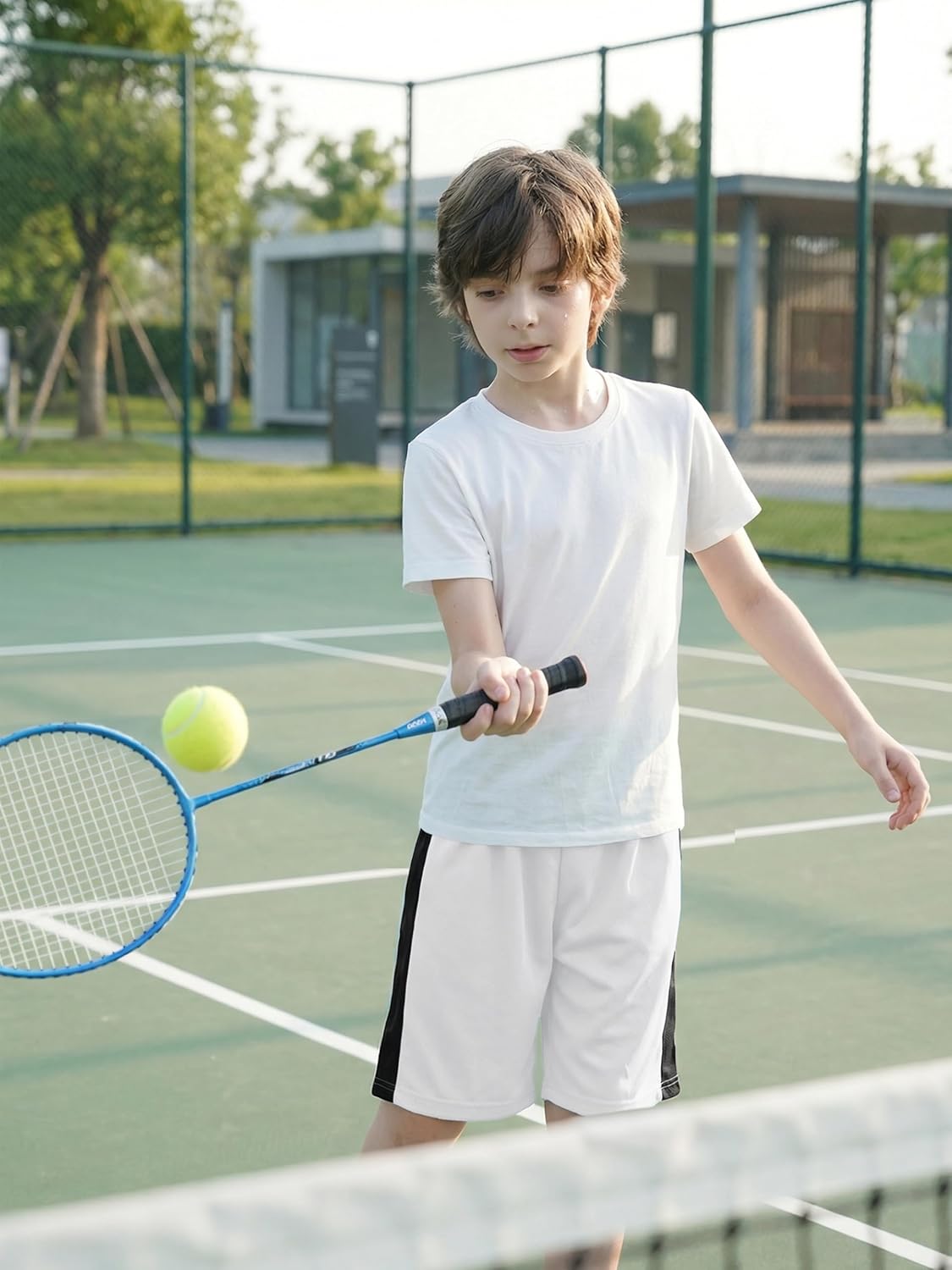 Resinta 5 Pack Boys Shorts Boys Basketball Athletic Shorts Kids Active Gym Soccer Sports Shorts Mesh Quick Dry Elastic Waist