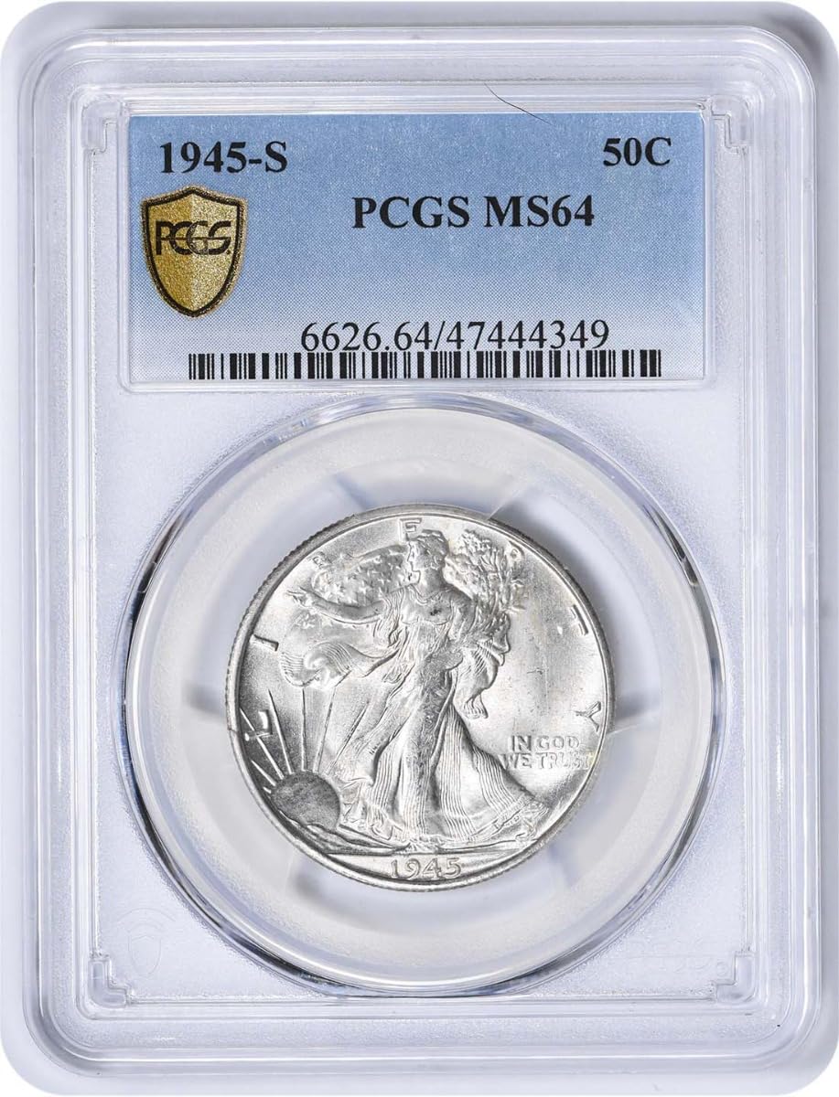 1945 S Walking Liberty Half PCGS MS64