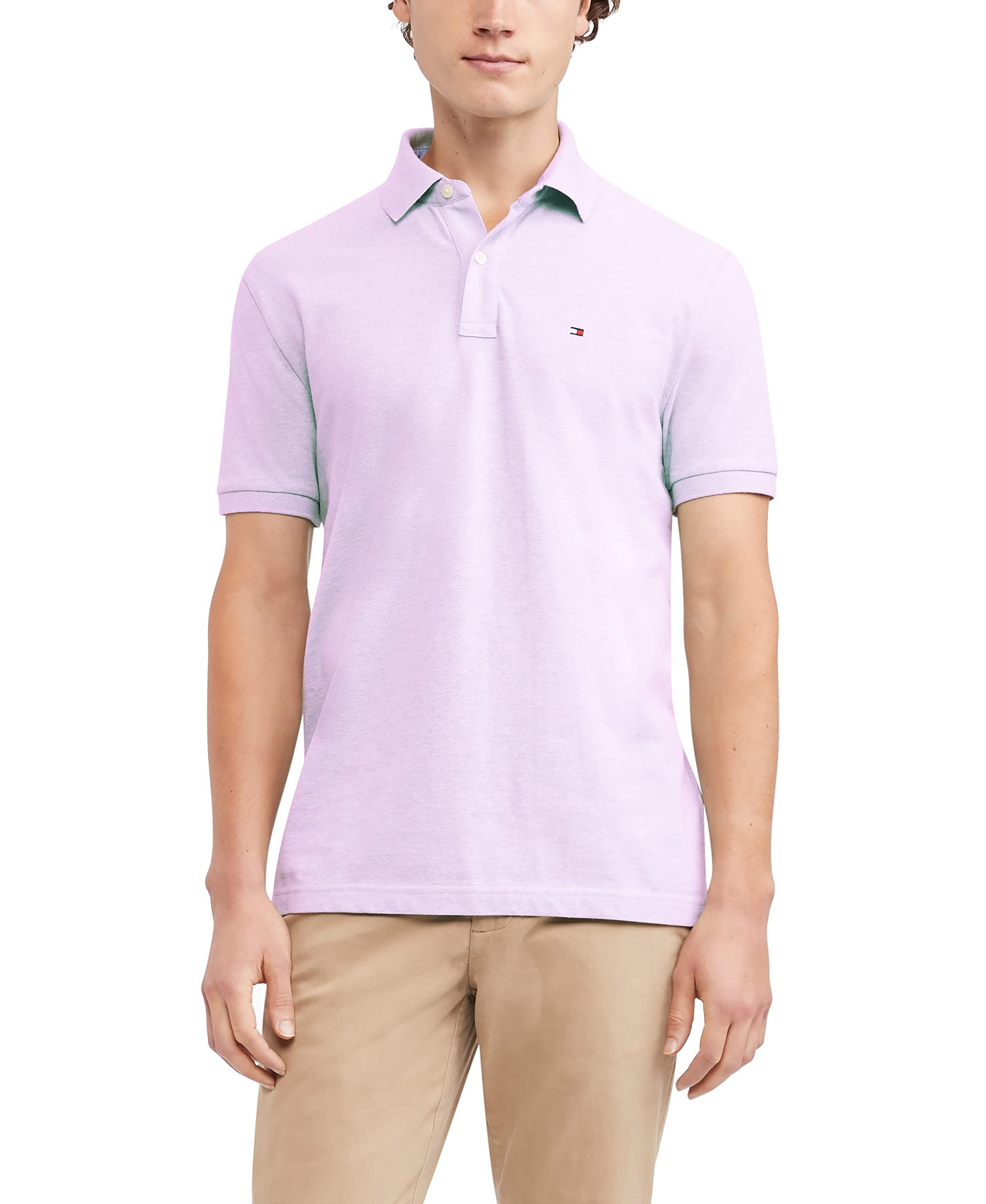 Tommy Hilfiger Mens Short Sleeve Cotton Pique Polo Shirt in Regular Fit