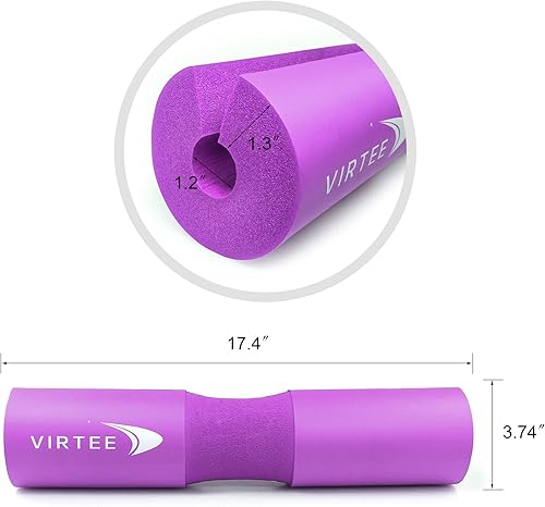 Miniatura 4 de Almohadilla de barra para sentadillas, estocadas y empujes de cadera, protector de cojín de barra de levantamiento de pesas para cuello y hombros,