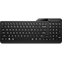 HP 460 Tastiera Wireless e Bluetooth 5.3, Connessione Multi-dispositivo, Qwerty, Autonomia fino a 2 anni, 12 Pulsanti Programmabili, Compatibile con Windows 10 e 11, Android, Chrome OS, MacOS, Nera