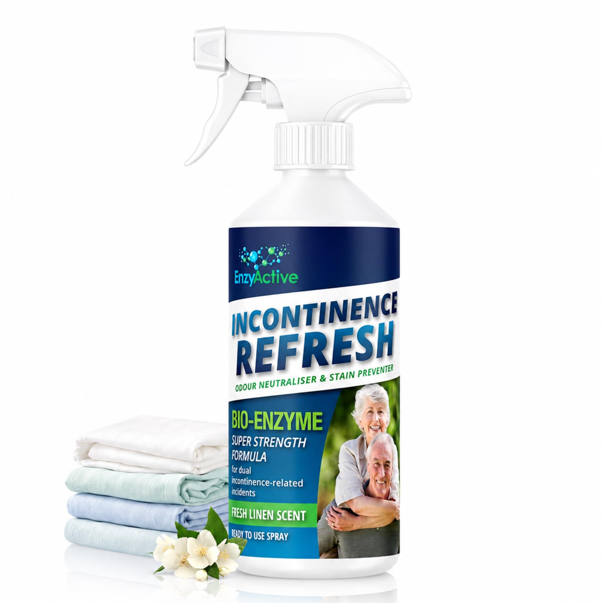 EnzyActive Incontinence Urine Neutraliser and Enzyme Cleaner 500ml, 1-Pack