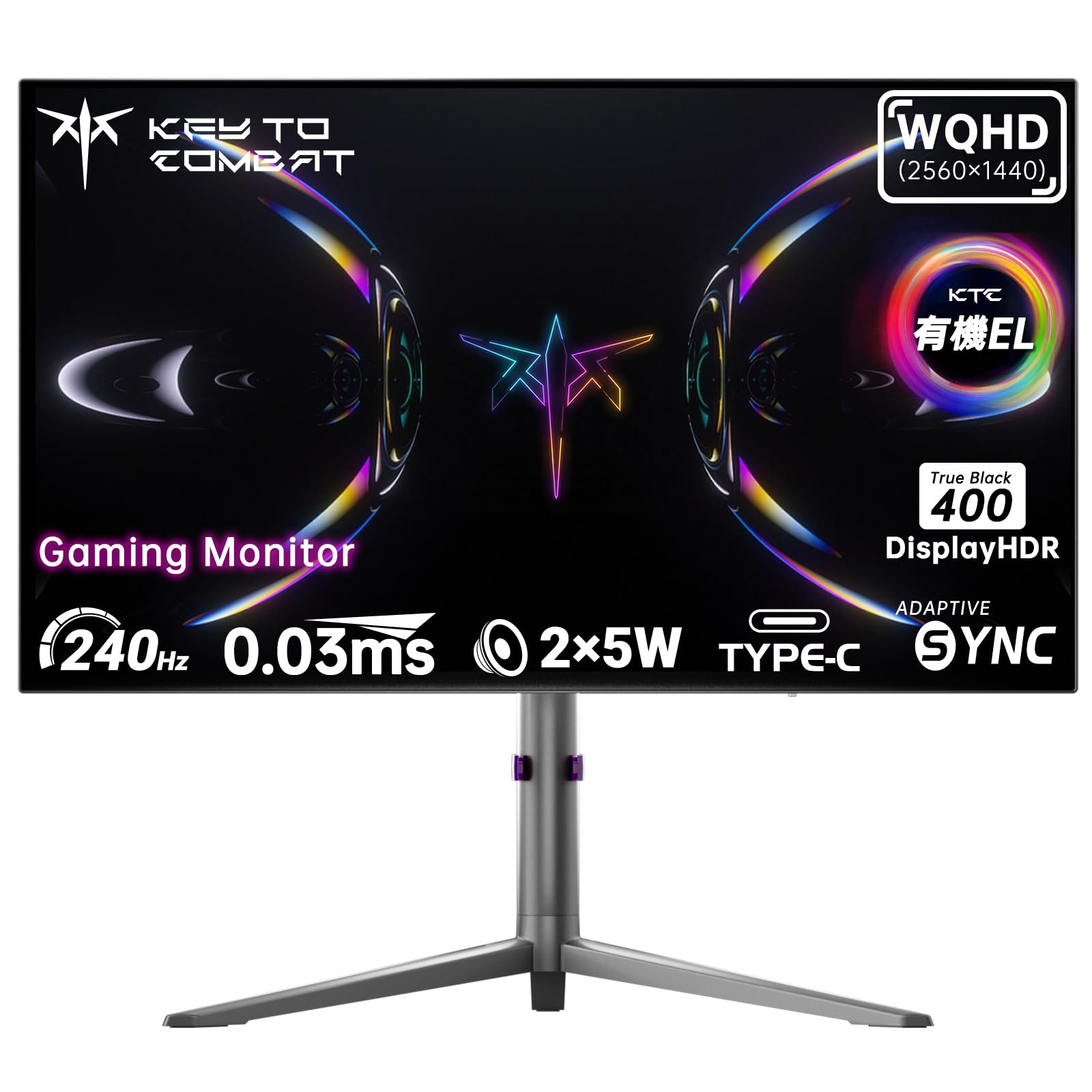 Amazon.co.jp: KTC 27インチ 有機ELゲーミングモニター OLED WQHD 2560 