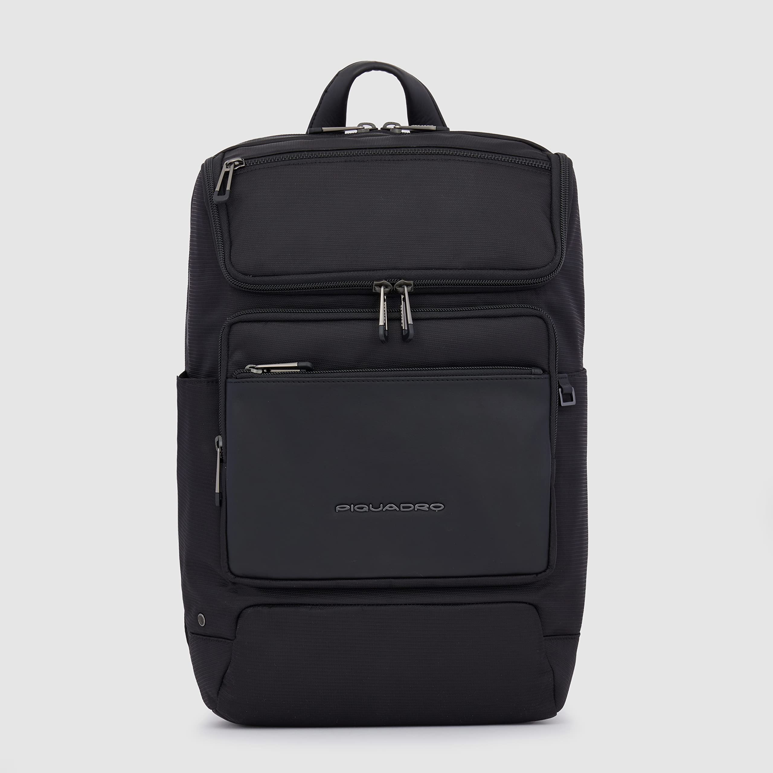 PIQUADRO Macbeth Zaino Medio in Pelle e Tessuto con PC 14.00"