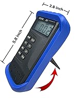 Vista 5 de TECPEL Termómetro digital DTM-307 con sonda de sensor de termopar tipo 2 k (TPK-01)