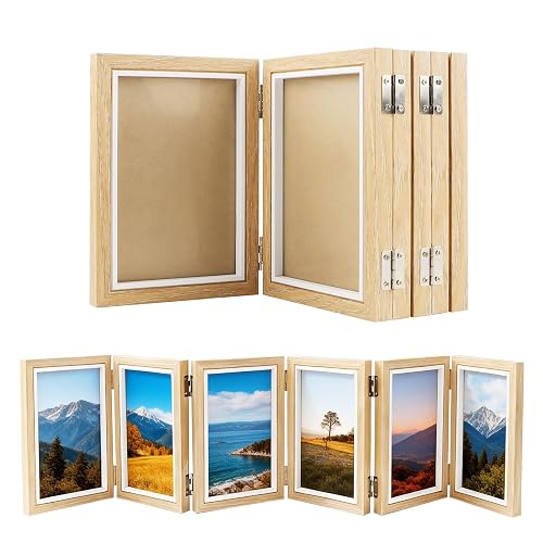 Cadre Photo pour 6 Vues Photos 10x15 cm Pliable Photo