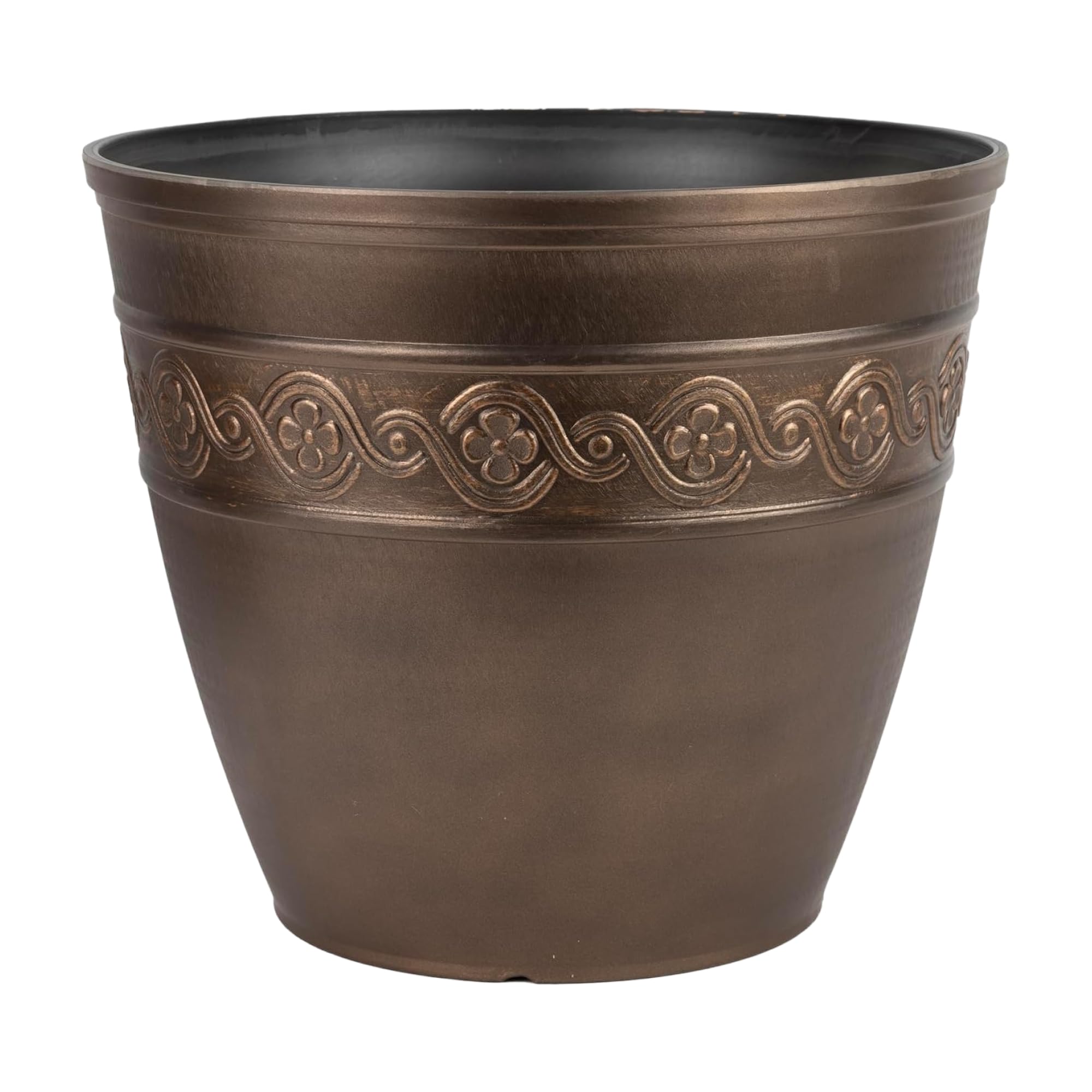 Storm Gray Corinthian Planter - 10" Drainage -8