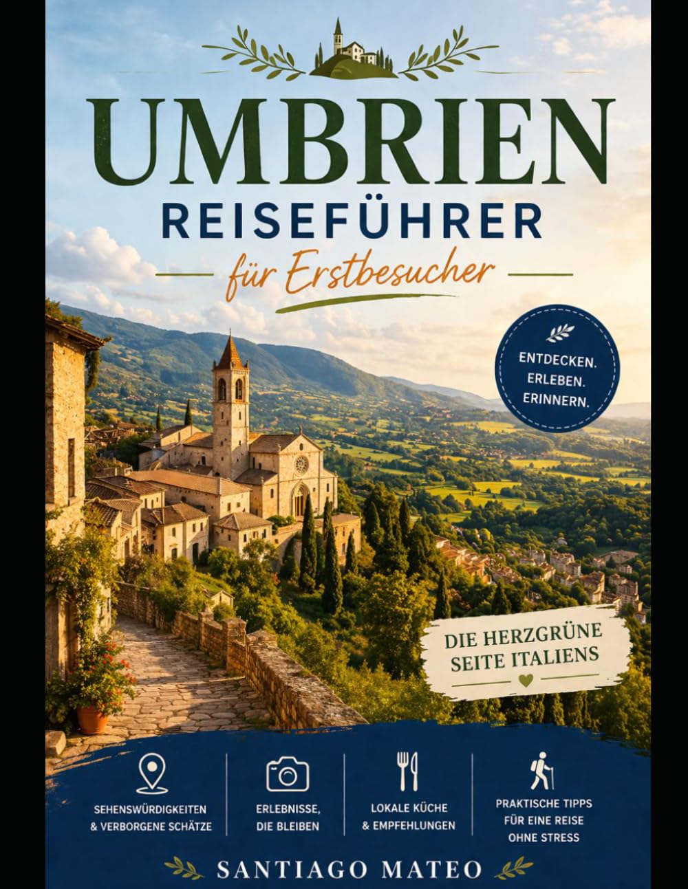 Umbrien Reiseführer für Erstbesucher: Erkunden Sie Perugia, Assisi, Orvieto, Spello und Gubbio – besuchen Sie die Basilika des Heiligen Franziskus, ... mit Routen und lokalen Essen