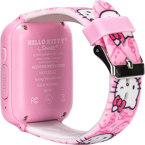 Miniatura 7 de Accutime Hello Kitty - Reloj inteligente para niños, pantalla táctil interactiva con 10 caras de reloj, cámara, juegos, alarma, rastreador de pasos