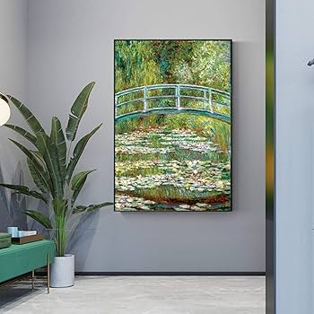 Amazon.co.jp: クロード・モネ 睡蓮の池に架かる橋 ウォール