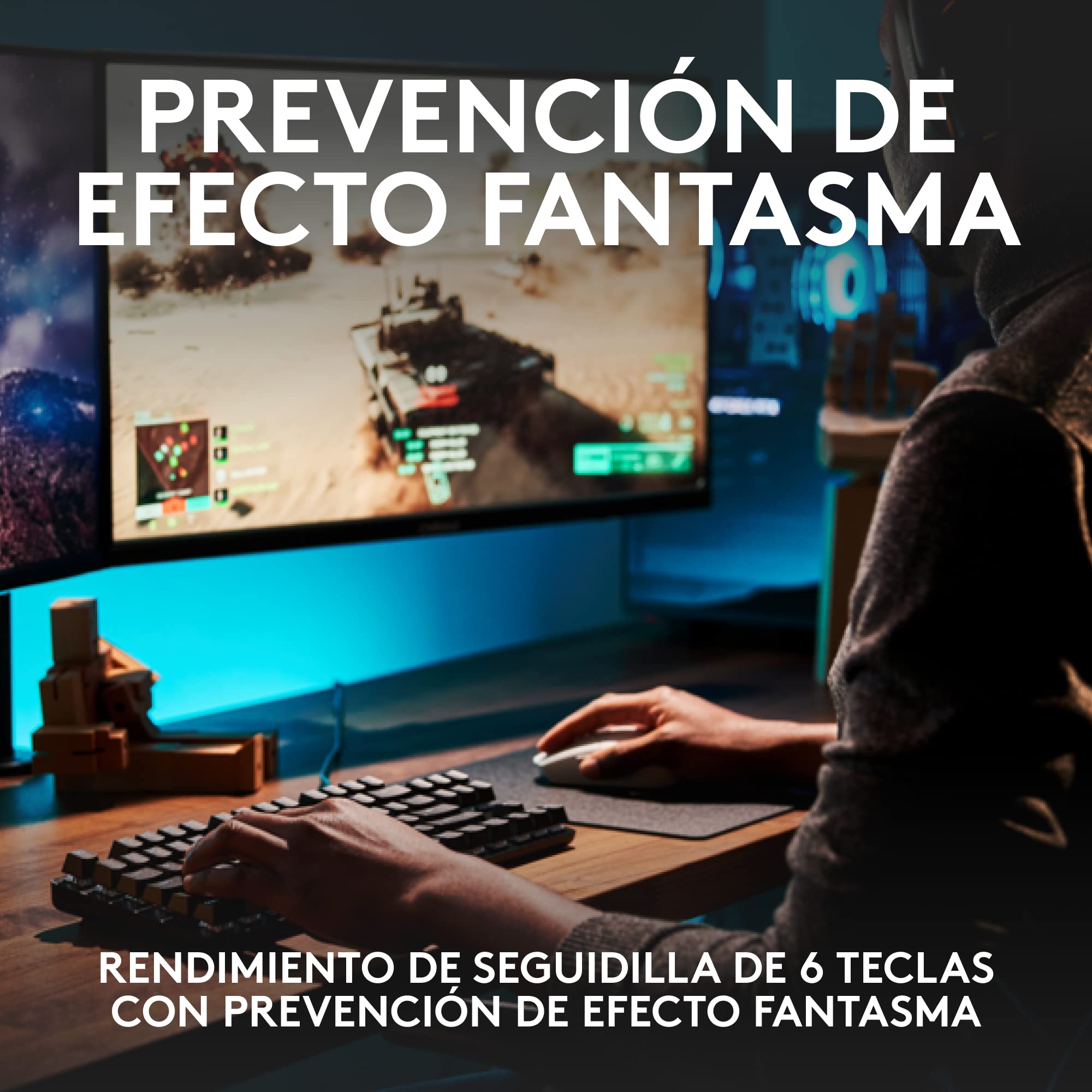 Logitech G413 SE Full-Size Teclado Mecánico para Gaming, Disposición QWERTY US Internacional - Negro