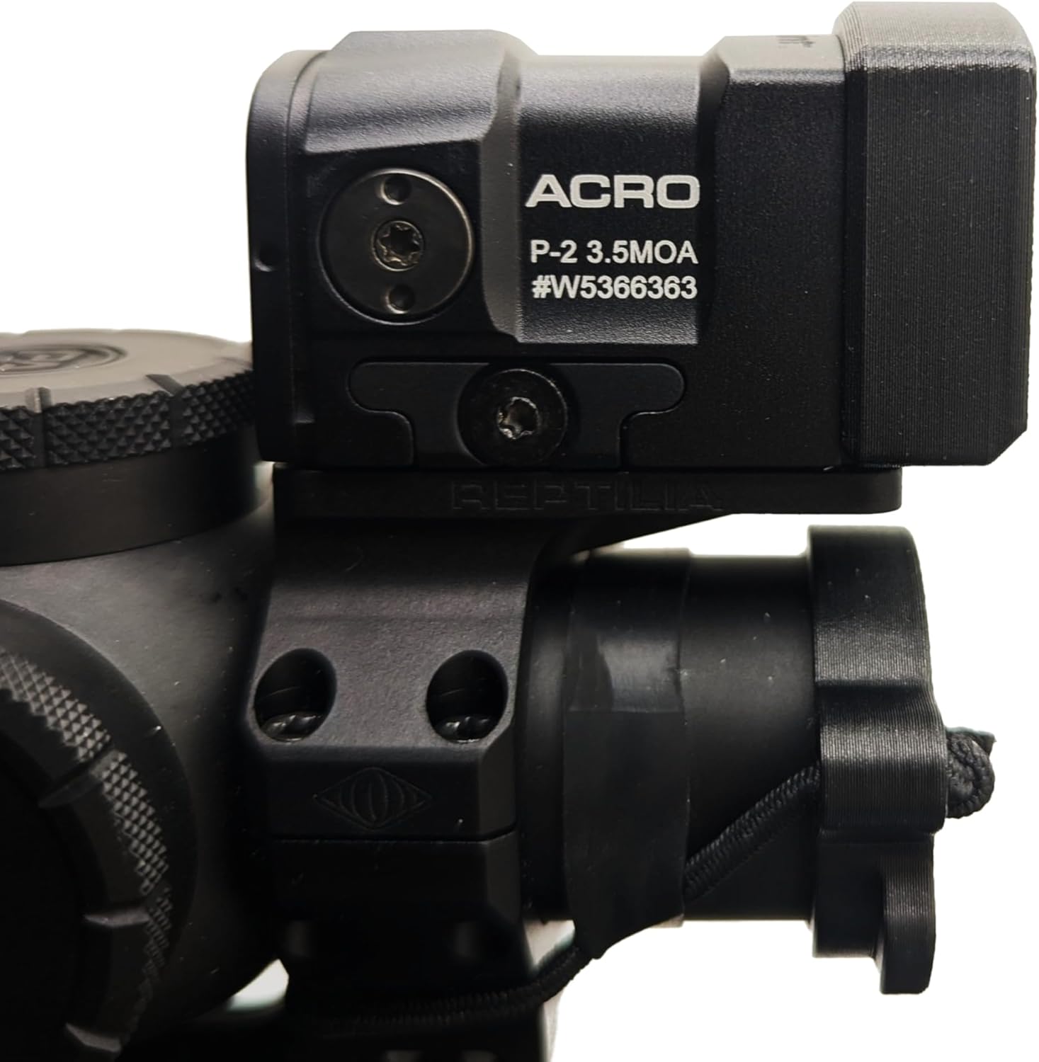 Hammy3DPrints Killflash Hex Anti-Reflection Device Compatible with Aimpoint ACRO P-2 Red Dot