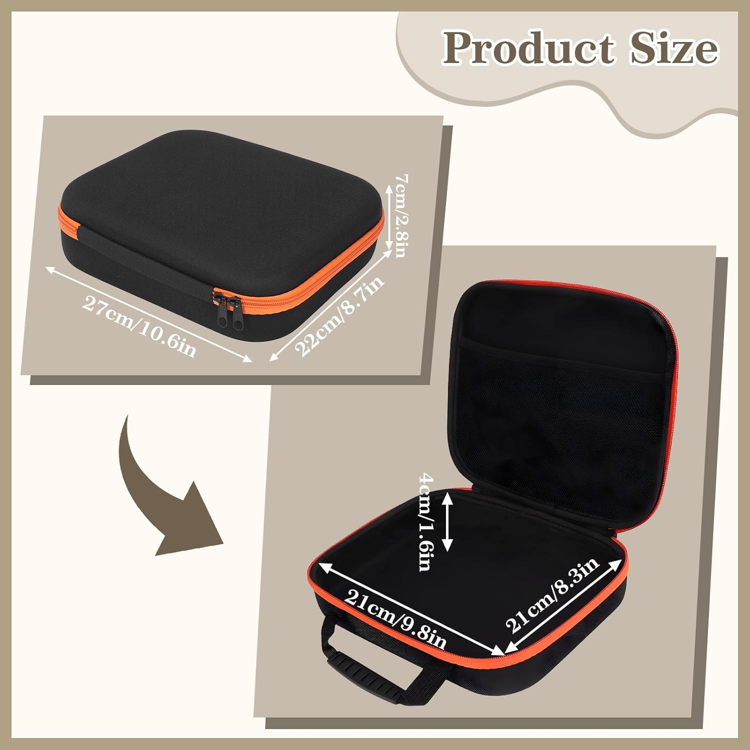 Tool Storage Bag Large Zipper Pouch Waterproof Multifunctional Organizer Carrying Box for Pliers Screws Repair Hardware Tools Outdoor Working(#1)