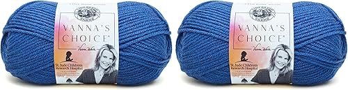 Vista 58 de Lion Brand Yarn - Ovillo de lana Vanna's Choice, color cebada, 1 madeja