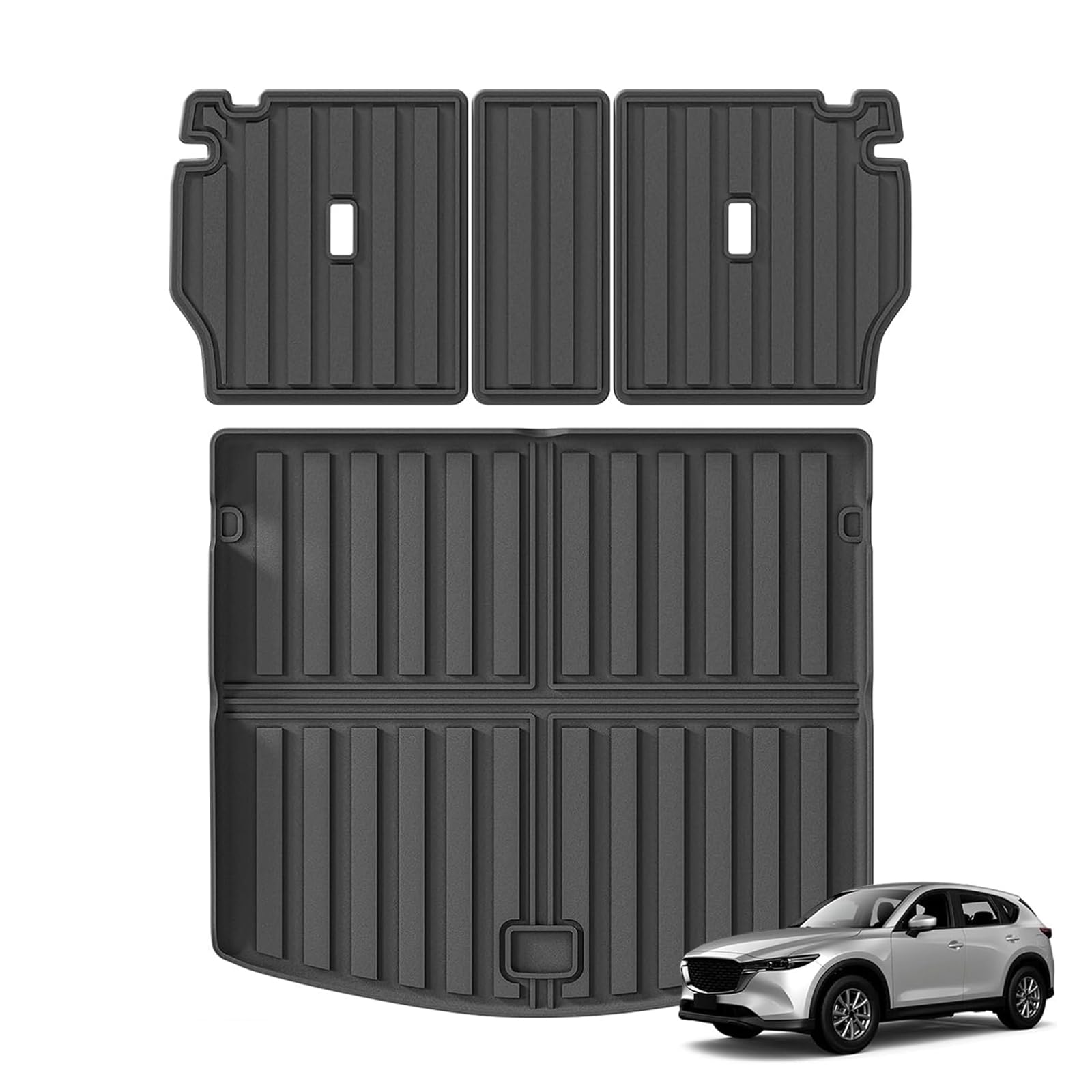 Amazon | LUCKEASY マツダ CX-5 KF系 専用 ラゲッジマット+背もたれ