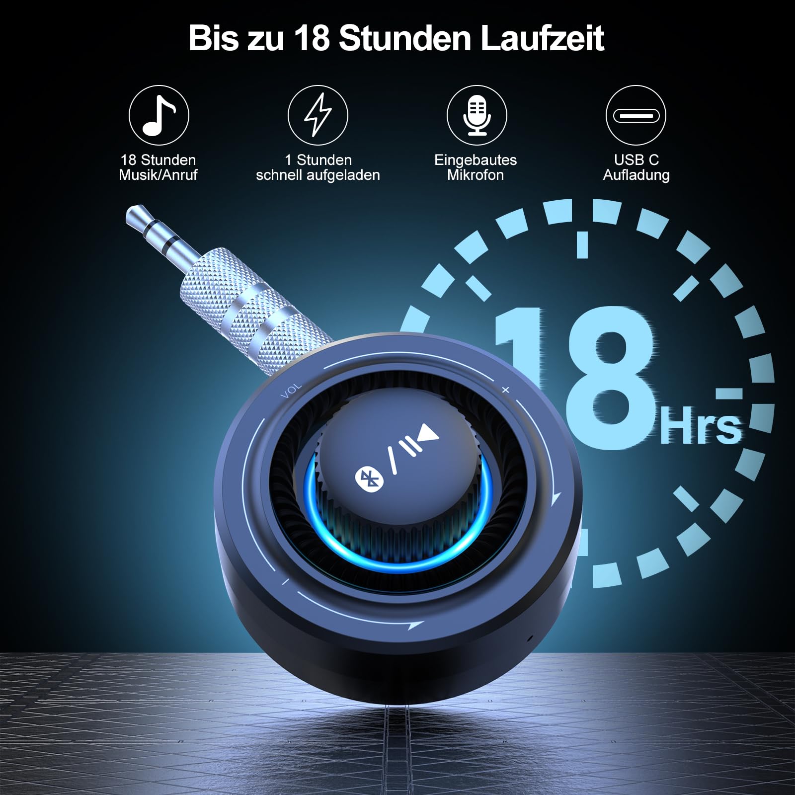 Lavales Ricevitore Bluetooth 5.3, Adattatore Audio Bluetooth compatibile con Jack AUX/RCA, Dual Collegati, 100ft Lungo Raggio Ricevitore per Auto Altoparlanti/Home Audio/Cuffie Cavo