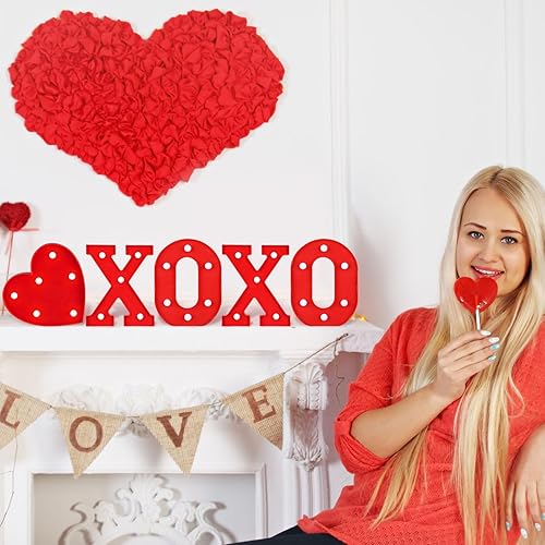 Miniatura 4 de Letrero con luces LED para el día de San Valentín, decoración de mesa, letras iluminadas a pilas para el hogar, bares, fiestas, dormitorio,