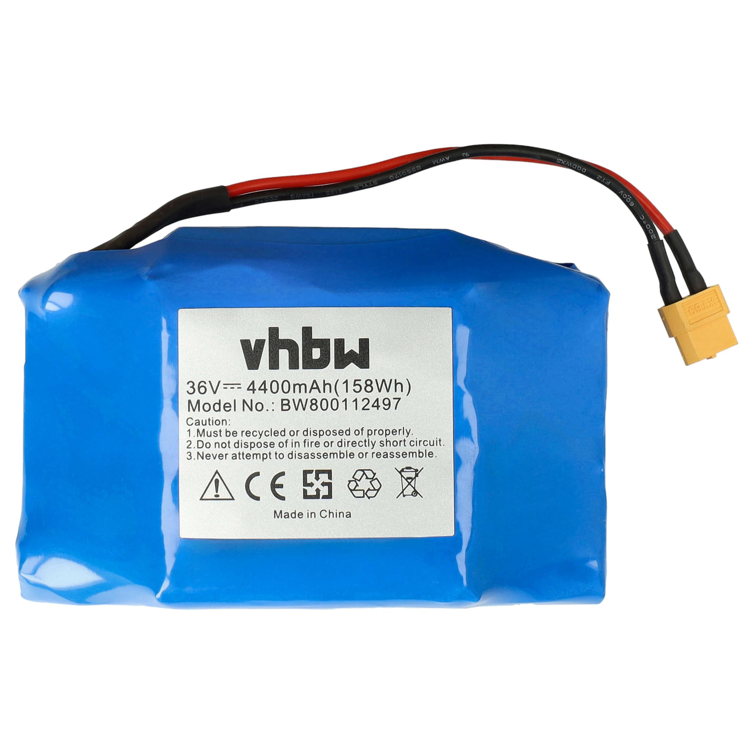 vhbw Batterie Remplacement pour VictPower Vica 10S2P | pour E-Scooter (4400mAh, 36V, Li-ion)