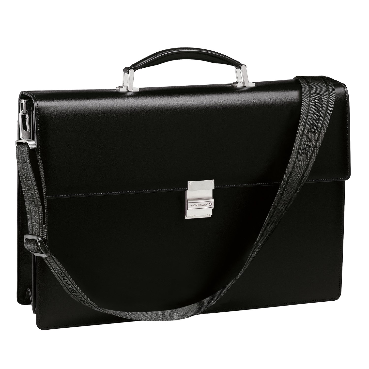 Buy Montblanc Meisterstuck Double Gusset Briefcase in Black Online at