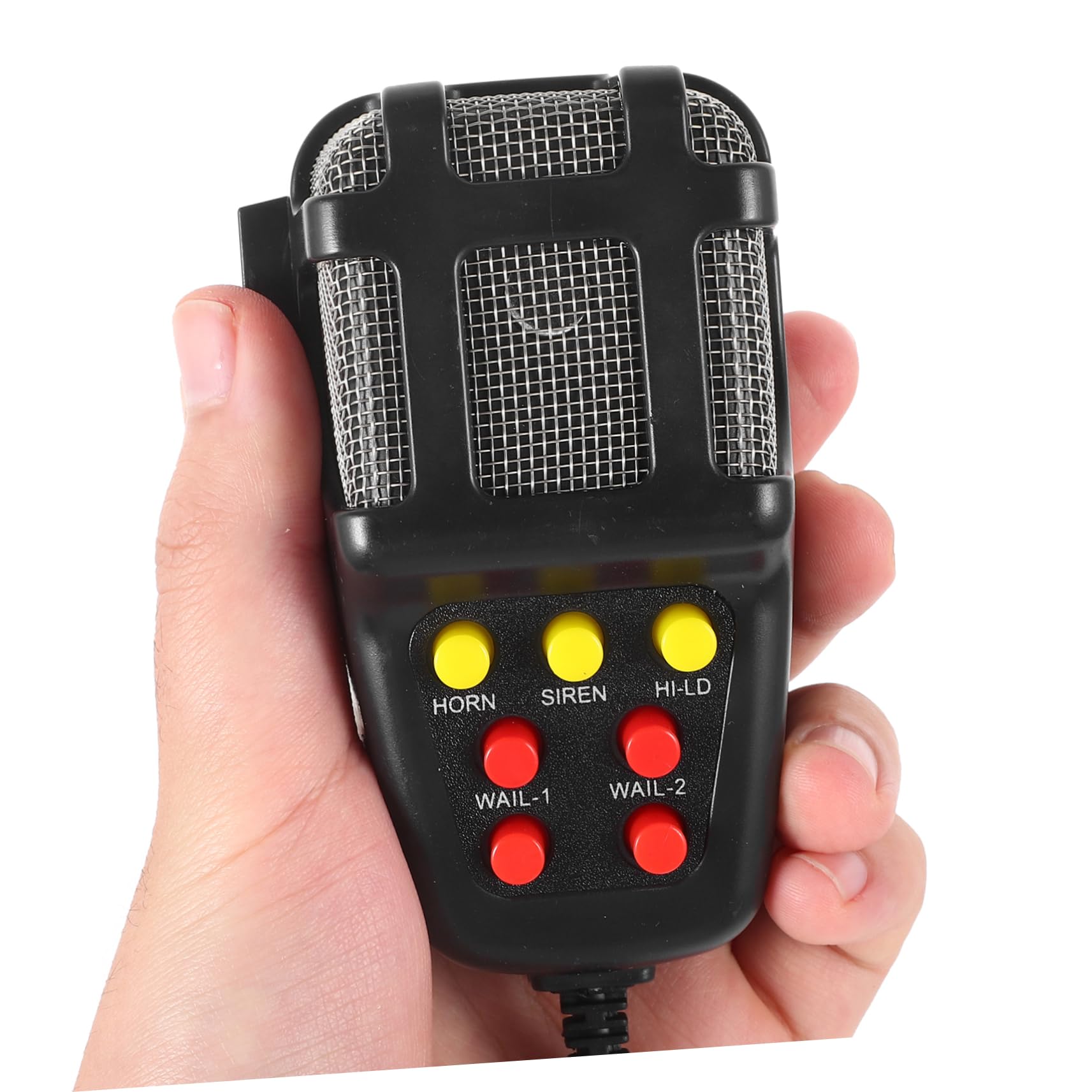 MAGICLULU Clacson per Auto e Camion 12v, Sirena 7 Toni Registrazione Messaggio, Plastico Nero, per Allarme Veicolo e Uso Quotidiano