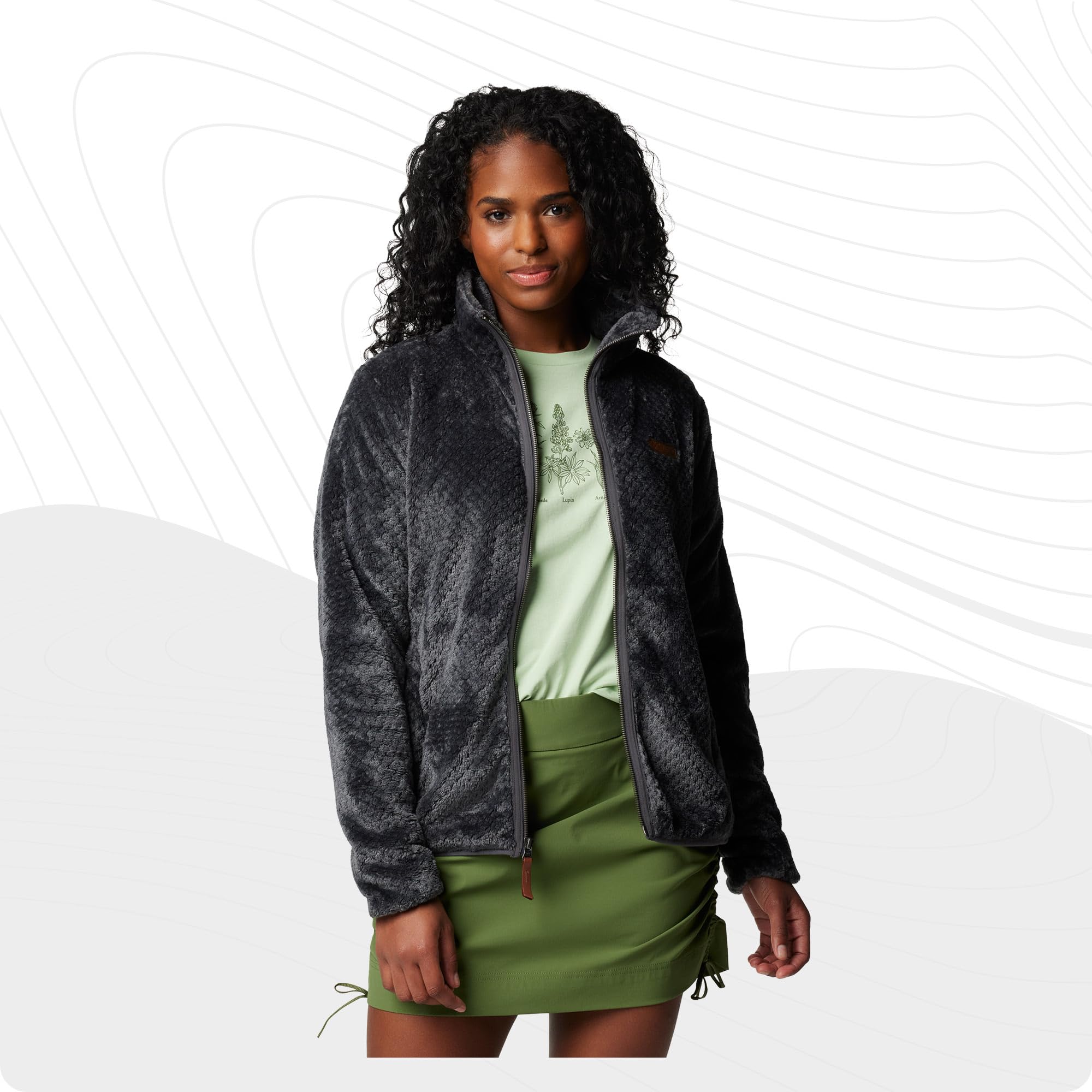 Columbia Fire Side II Sherpa Full Zip, Veste Polaire Entièrement Zippée pour Femme