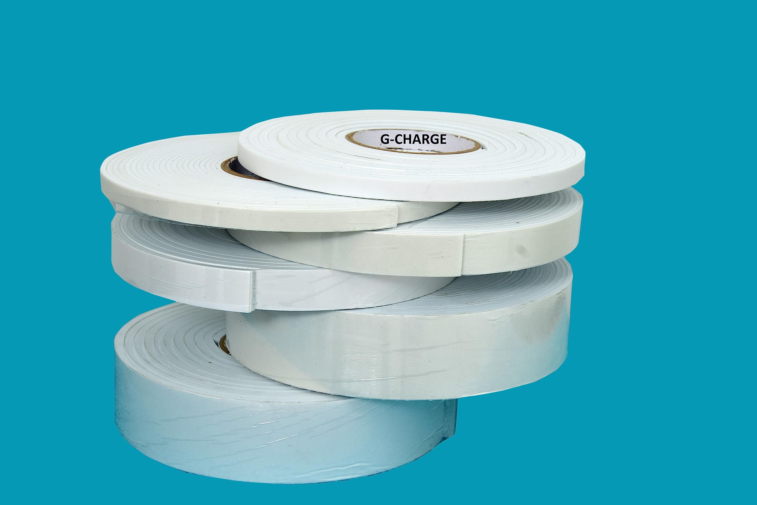 G-Charge Single Sided High Density Self Adhesive Gasket Tape, Weather Stripping Doors and Window Insulation Soundproofing, Foam Sealing Tape White, (1/2"(W) x 1/4"(T) x 5 Mtr (L), White) 4