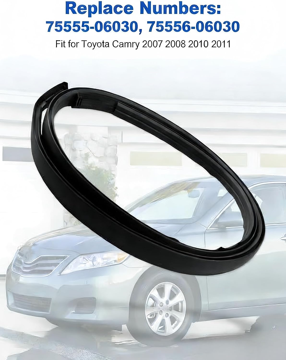 Fit for Toyota Camry 2007 2008 2010 2011 Roof Drip Molding Left and Right Side Replace 75555-06030 75556-06030 Enhance Your Car's Style and Protection Water Proof 57 Inches