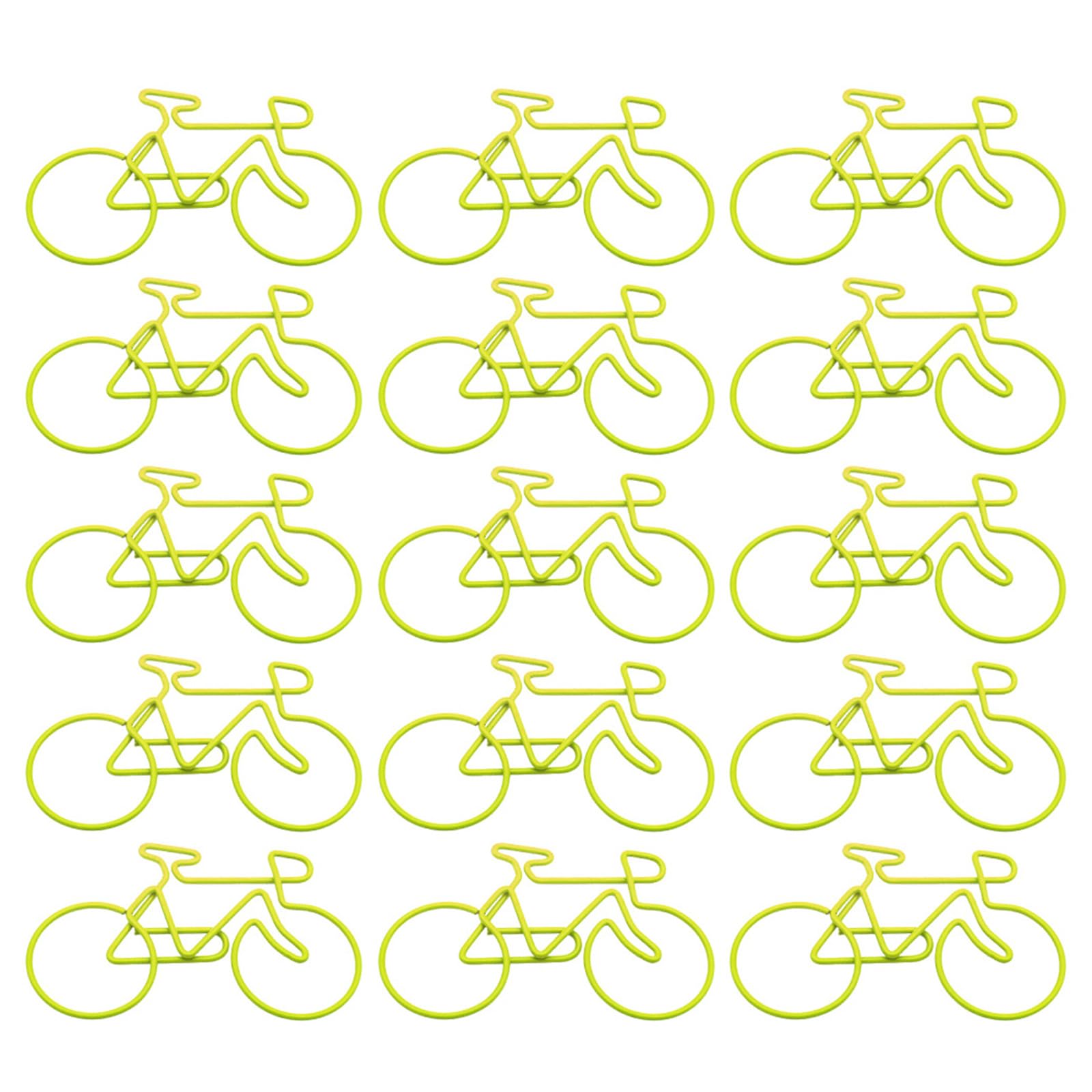 Maxtonser 15Pcs Bike Shape Paper Clip Metal Paper Clamp Bookmarks Clips For Holding Photo Envelopes File Document Postcard