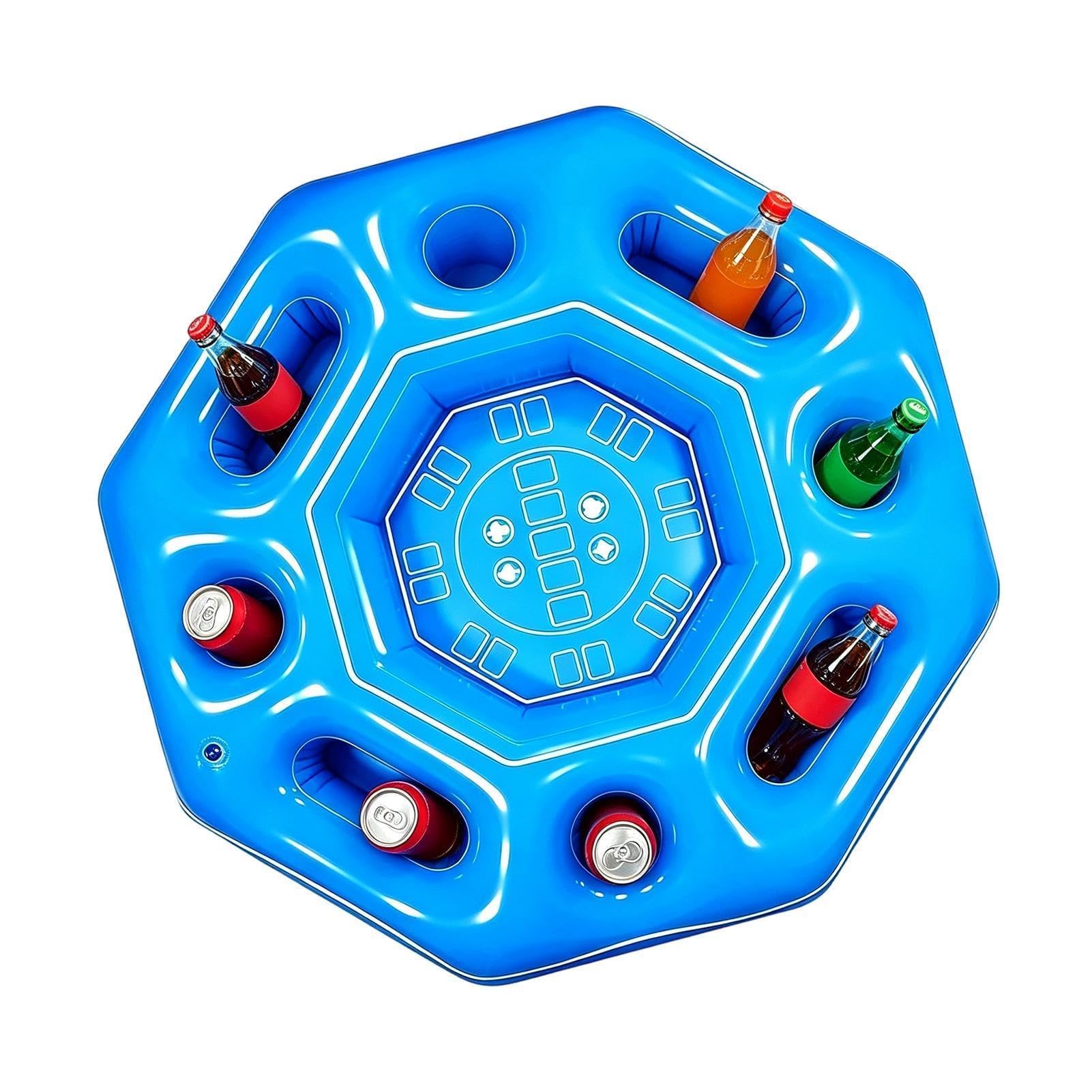 Aufblasbarer Schwimmender Pool-Spieltisch – Unterhaltungs-Floß für Gartenpools & Seen