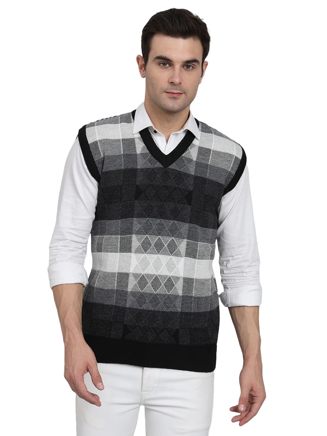 ewools Men's winterwear Woolen Sleeveless Cardigan Sweaters-picture-37