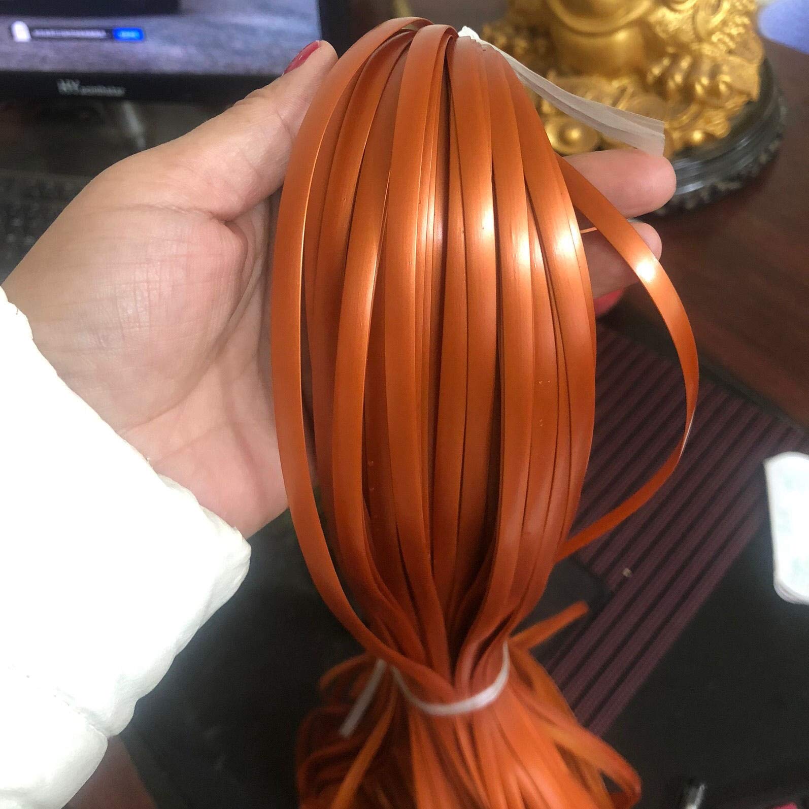 Oudini B Synthetic Rattan Weaving Material 6Mm Imitation Rattan Wicker Repair Material For Knitting Repair Rattan Chair Table
