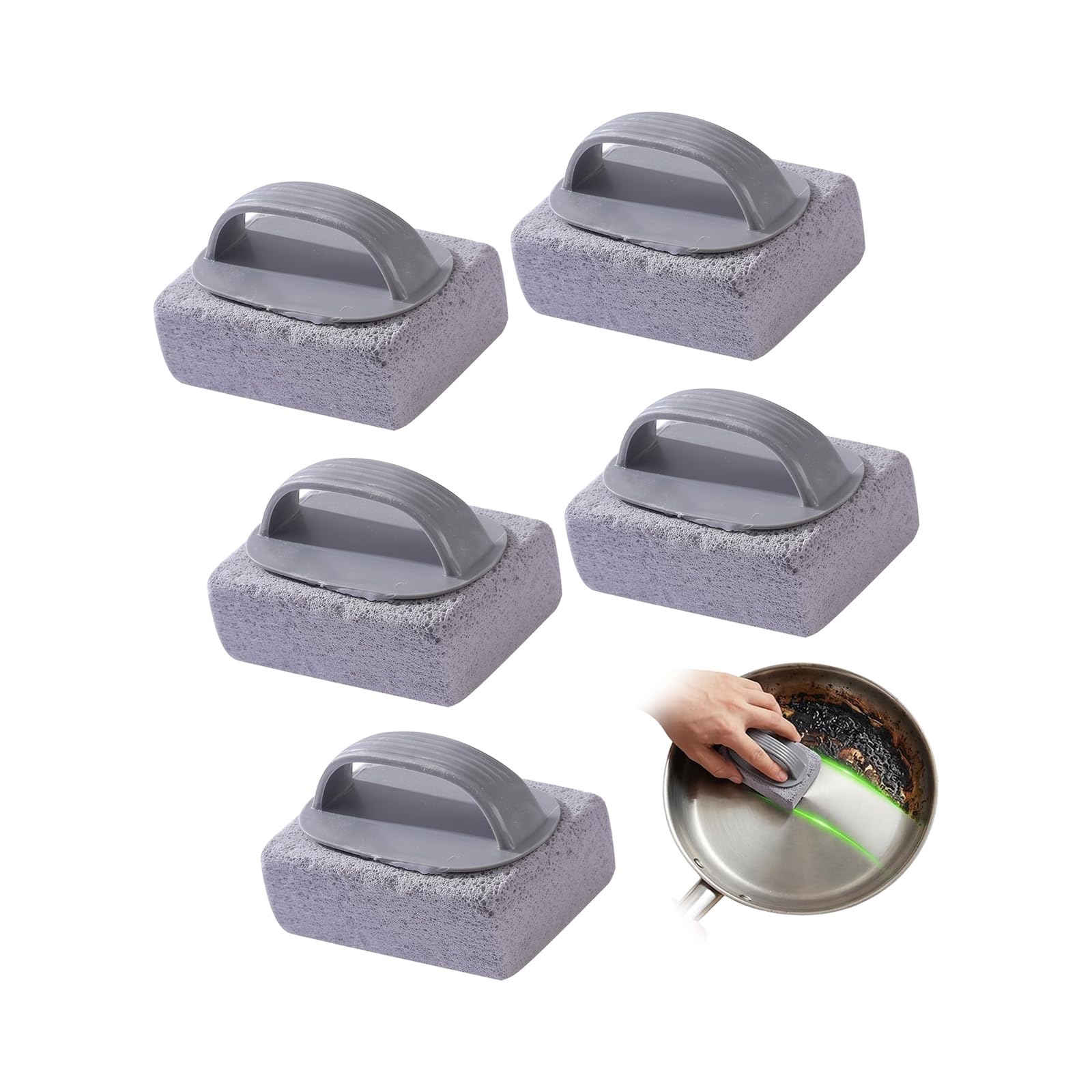 WEILWH BBQ Cleaner Brick for Stovetop Stone Cleaner Removes Grease and Carbon From Flat Top Griddle Oven Tray to Use Barbecue Brick for Flat Top