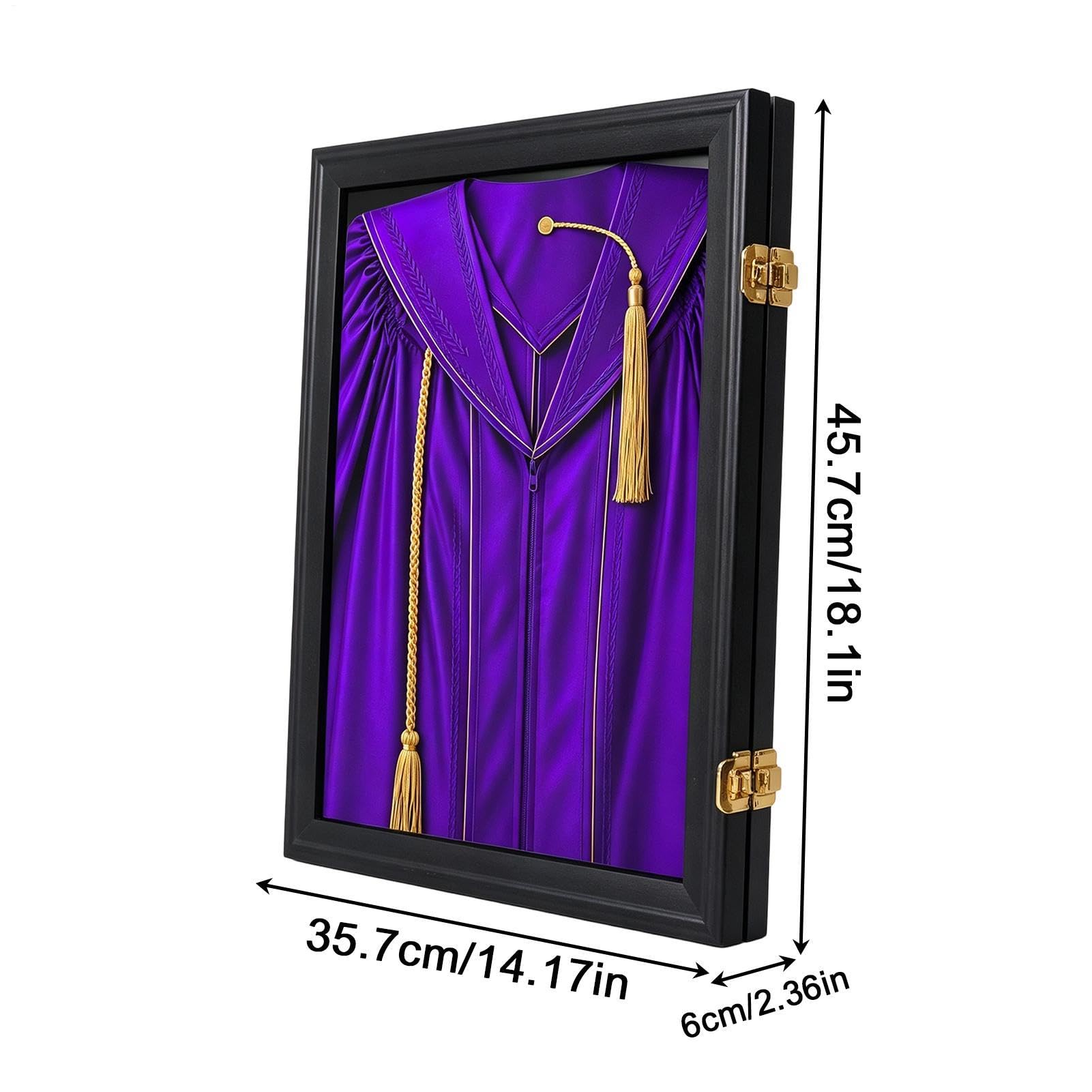 Cornice Shadow Box Porta Ricordi Ricordo di Laurea in Legno Protettivo | Cornice Espositiva Per Toga E Tocco per Casa, Soggiorno, Camera da , Ufficio, Parete, Feste, Vacanze e Celebrazioni
