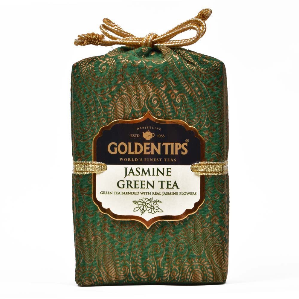 Golden Tips Jasmine Green Tea Brocade Bag, 100g (B00S7QEKZA) Amazon Price History, Amazon Price Tracker