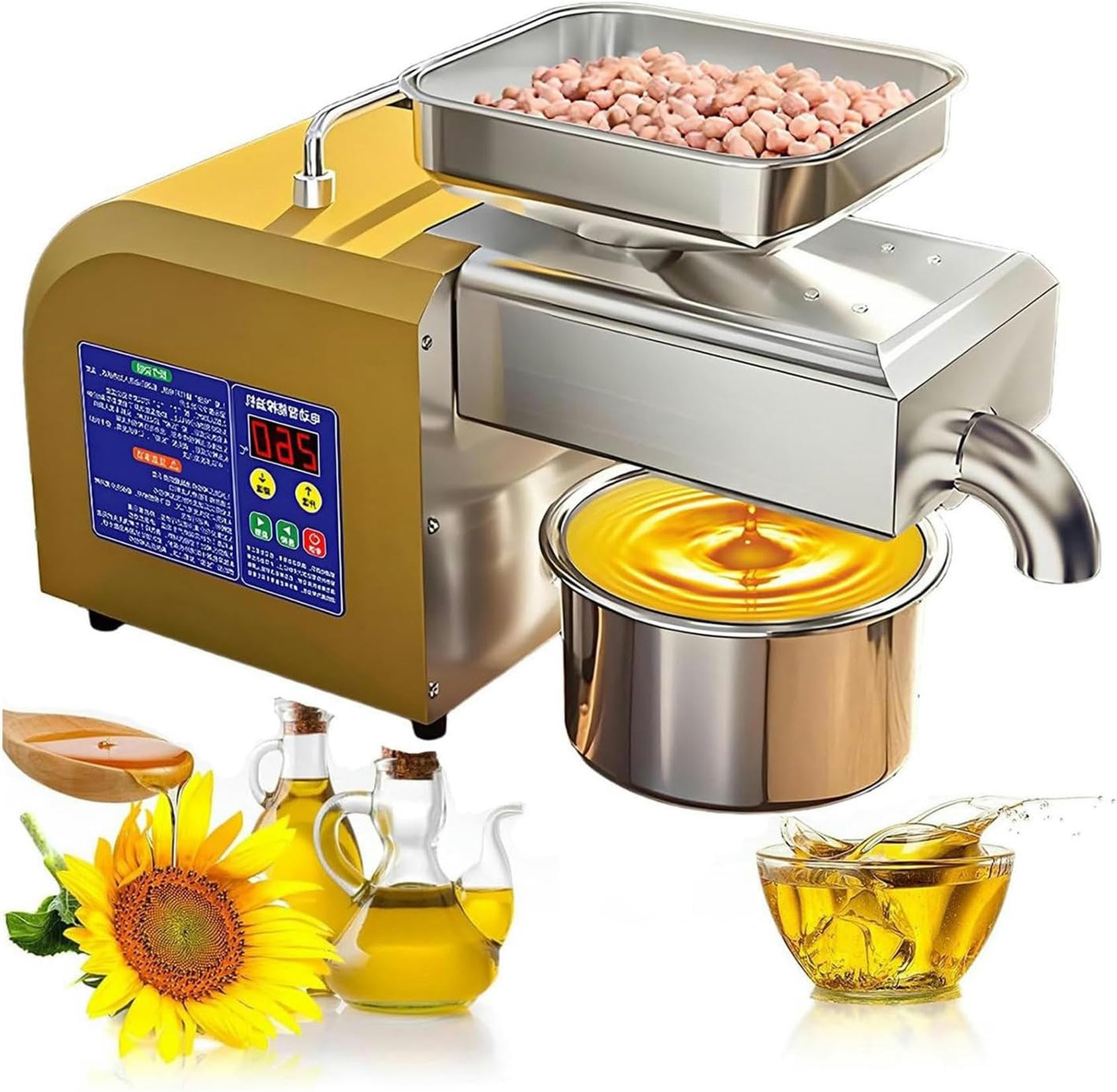 Extracteur automatique d'huile pour éviter les additifs industriels 1100W