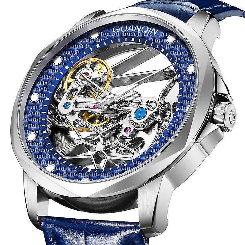 Guanqin Business Sapphire - Reloj mecánico de cuerda automática para hombre, acero inoxidable, impermeable, accesorios de pulsera 2022