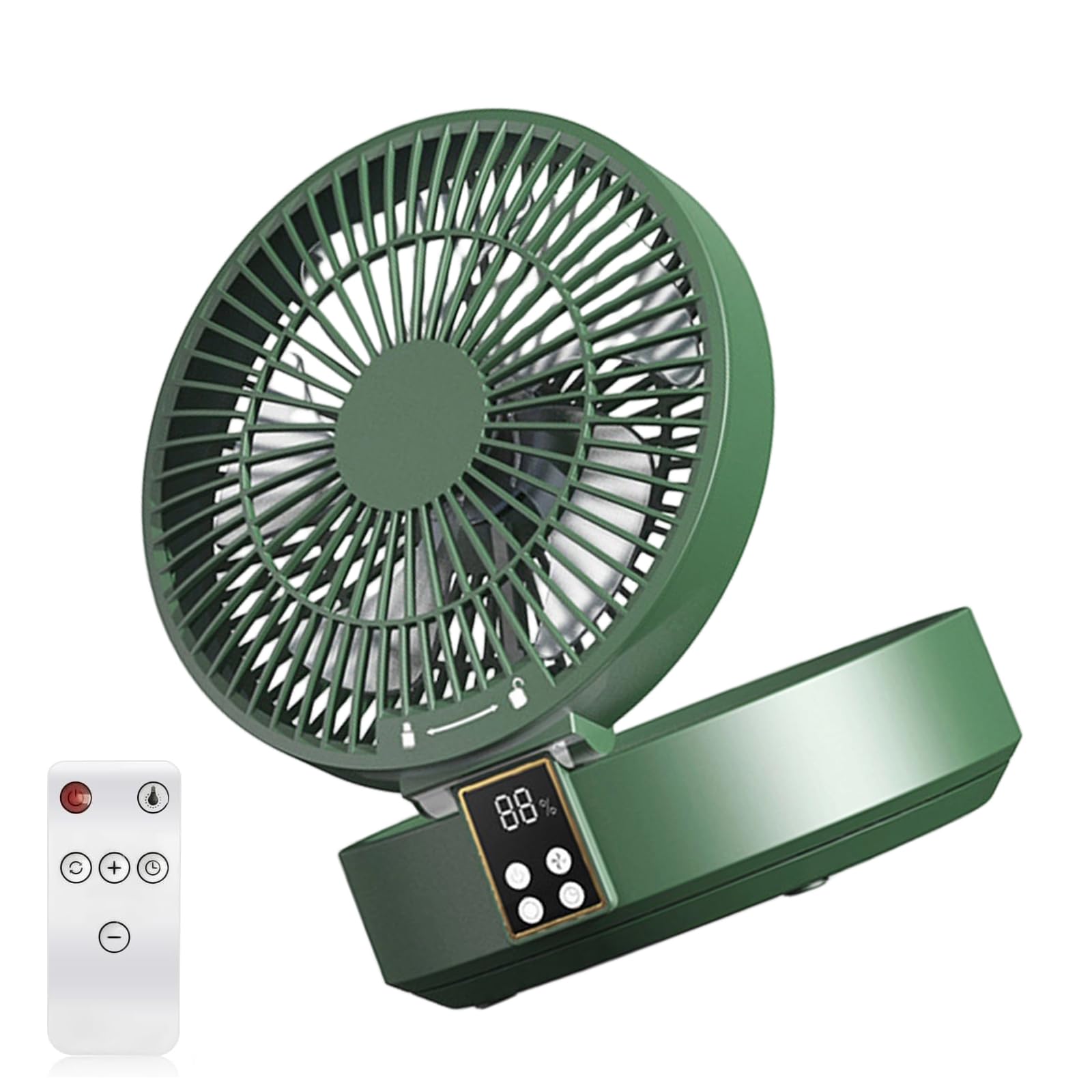 Refroidisseurs d'air USB portables avec veilleuse et ventilateur pliable mural