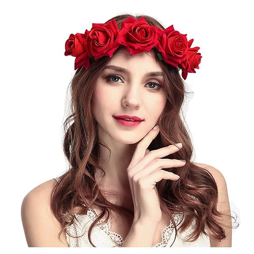 Hair Wedding Bride Hair Flower Wreaths Hair Forehead Crown Garland Band Hairband Gift Stimex