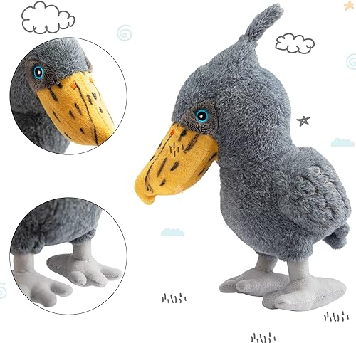 Miniatura 5 de Hollypet Squeaky Shoebill Whale Head Stork - Juguete masticable de peluche para perro