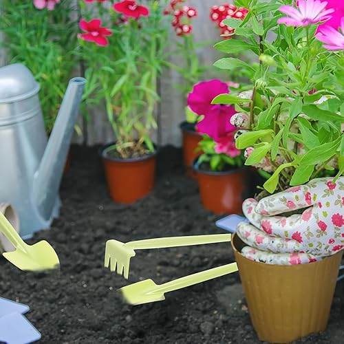 Miniatura 6 de SUPVOX Mini kit de herramientas de jardín con paleta de deshierbe y pala de excavación, asas ergonómicas de plástico para plantar, trasplante y