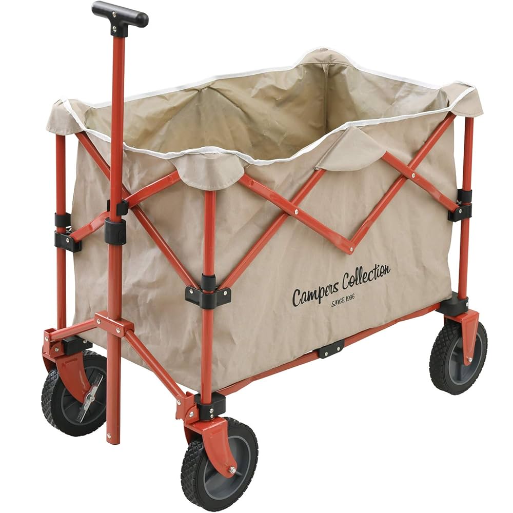 229 【Campers Collection】Everyday Carry 赤 Amazon | [キャンパーズコレクション 山善] 深型 キャリーワゴン
