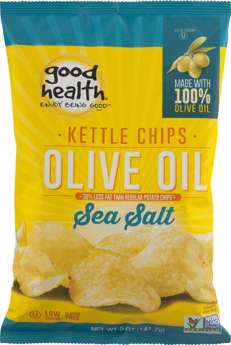 Buy Good Health Olive Oil Kettle Style Chips with Sea Salt 5 oz. Bag (3