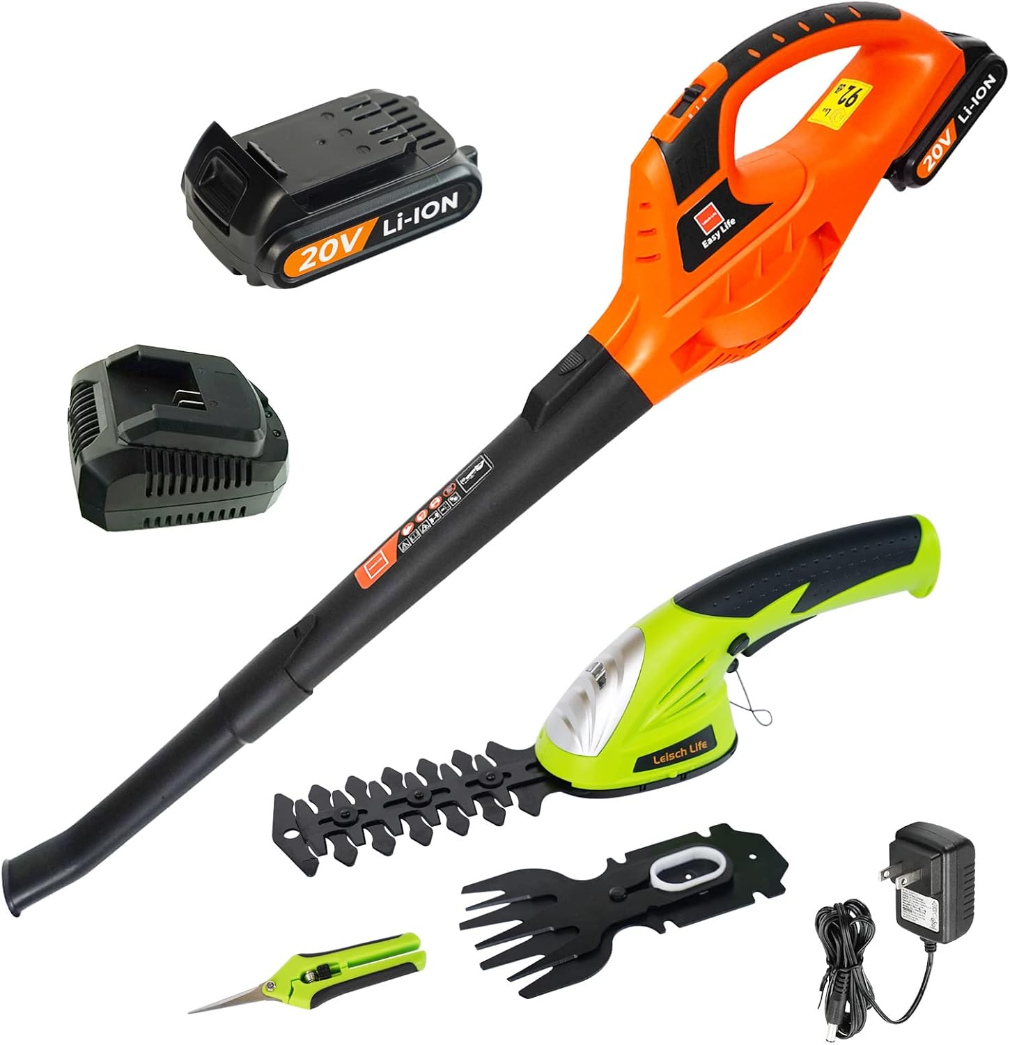 Leisch Life Cordless Leaf Blower with 2.0Ah Battery & Fast