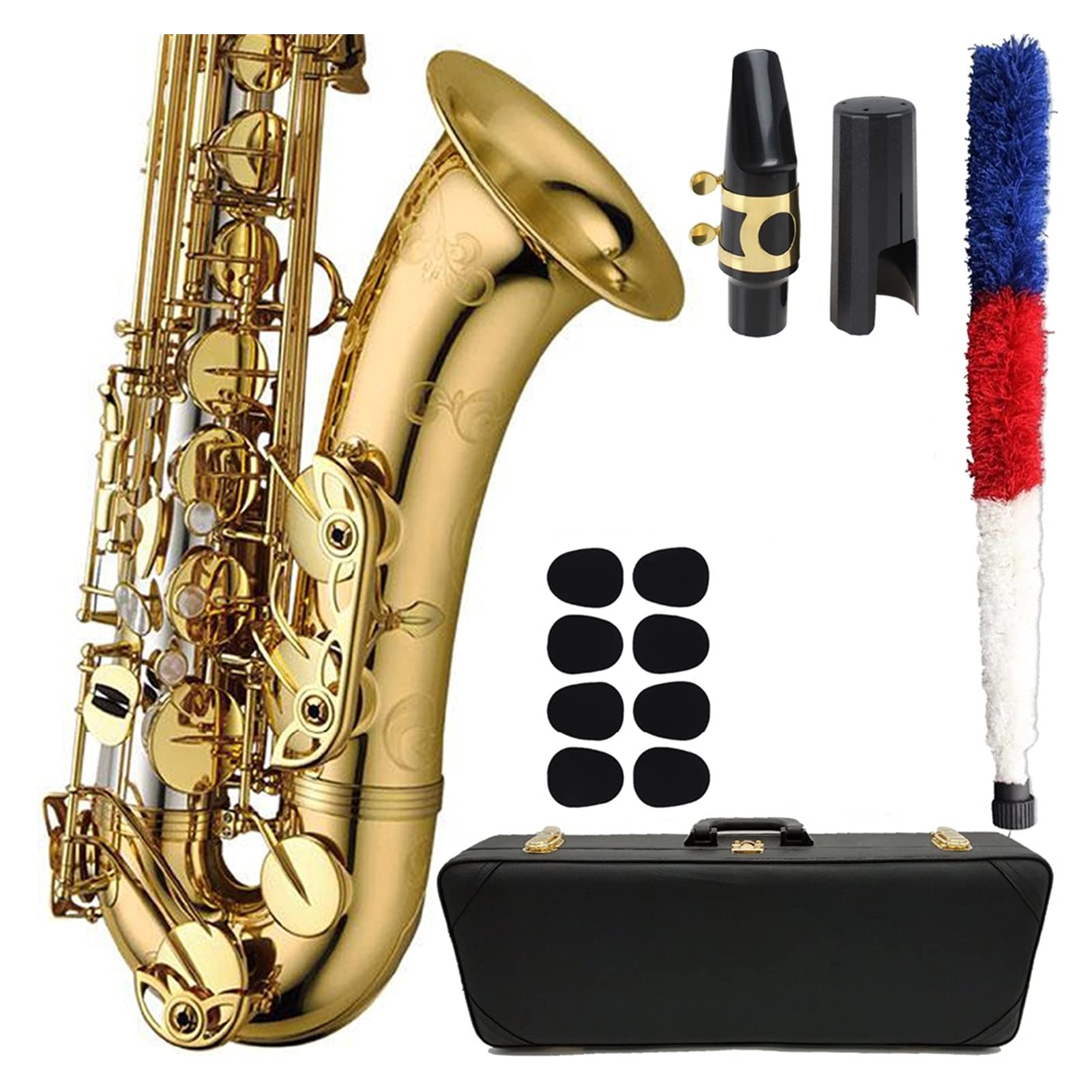 Amazon.co.jp: クス初心者セット テナーサックスシルバーゴールド