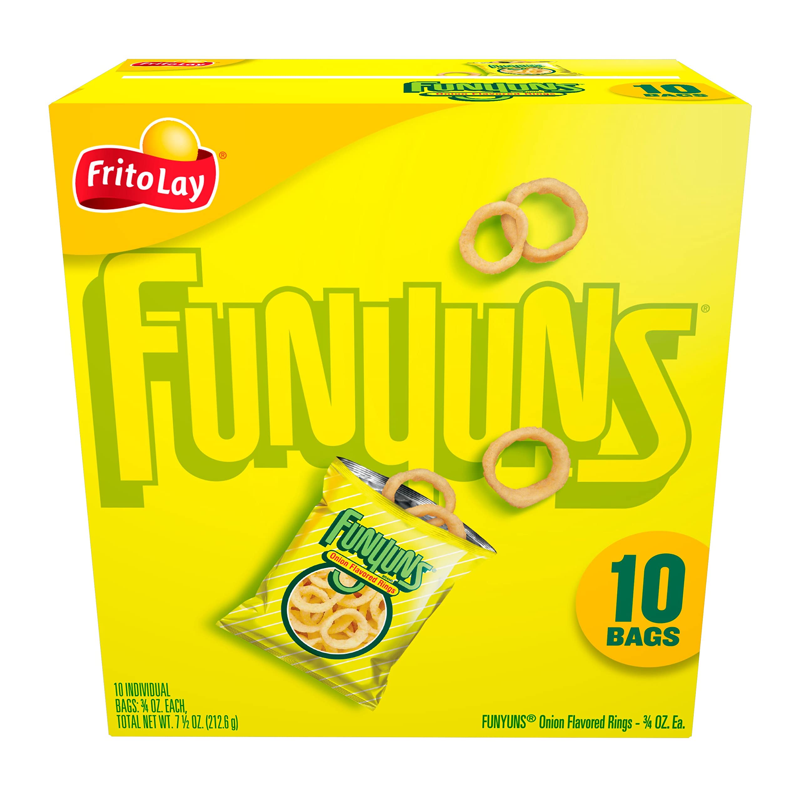 Buy Frito Lay, Funyuns Onion Flavored Rings, 0.75 Oz, 10 Ct Online at
