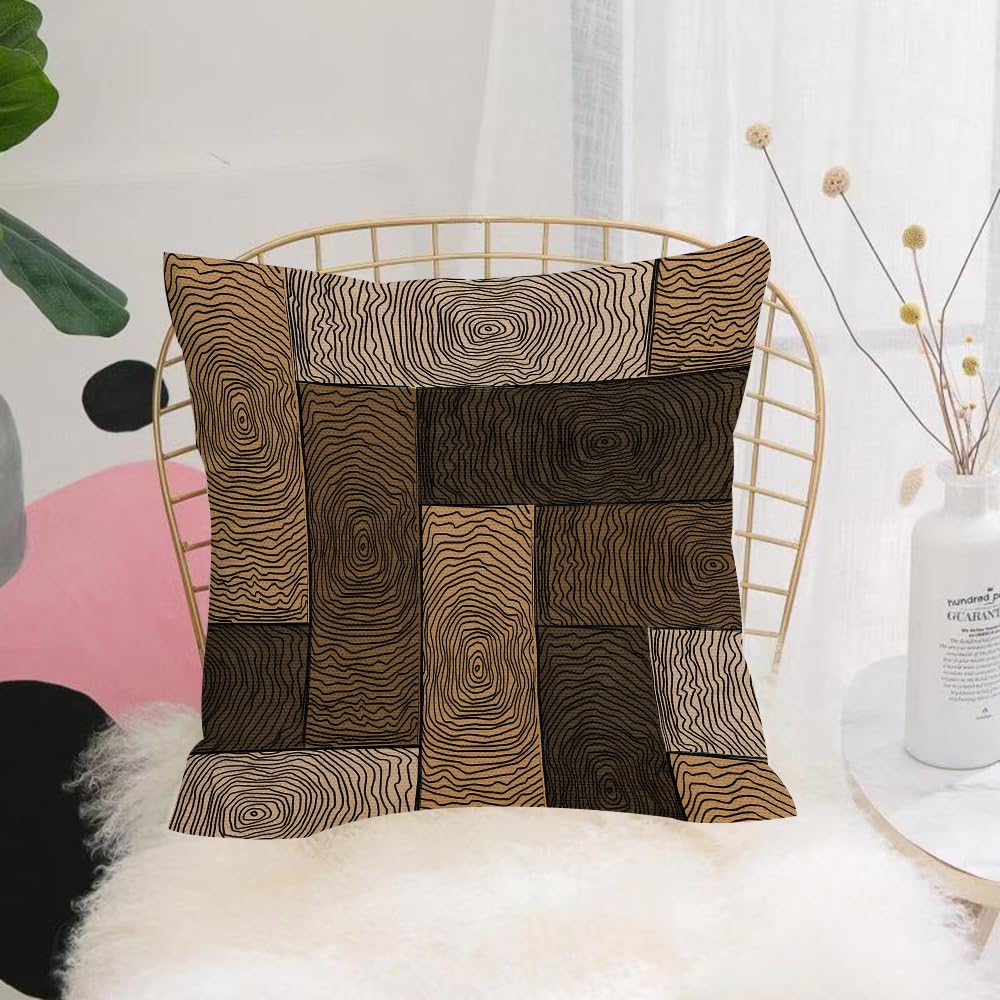 HYMSXW Cushion Cover,Throw Pillow Case Home Decorative for Living Room Bedroom Sofa Chair 20X20 Inch,wooden colored parquet vector art illustration,Pillowcase 50X50cm