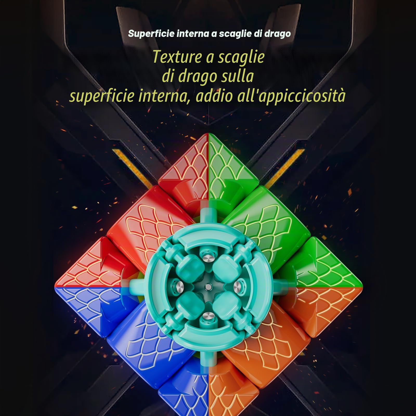Moyu RS3M V5 SE SpeedCube 3x3 Cubo, Professional 3x3x3 rs3mv5 Magnetic Master Cube Stickerless Magic Cube, Puzzle Game for Speed Cuber, Gift for Adults and Children（Dual-Adjustment Version)